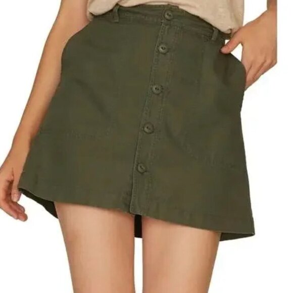 SANCTUARY Green A Line Mini Skirt Size XS - Picture 1 of 5